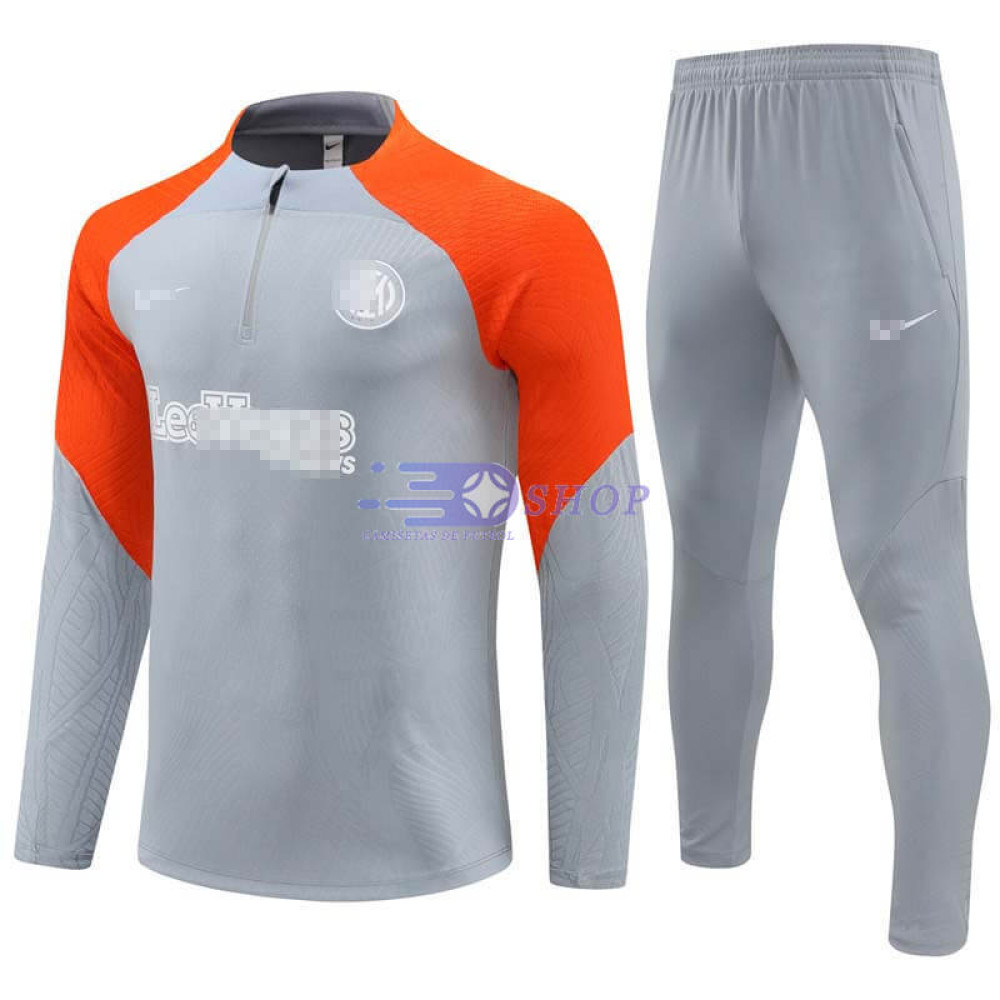 Sudadera de Entrenamiento Inter de Milán 2024/2025 Gris/Naranja Kit