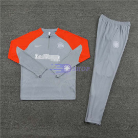 Sudadera de Entrenamiento Inter de Milán Gris/Naranja 2024/2025