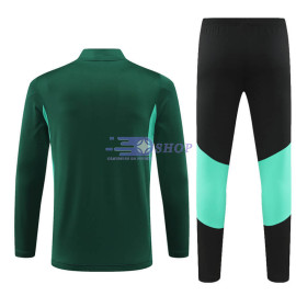 Sudadera de Entrenamiento Manchester United 2024/2025 Verde Oscuro Niño Kit