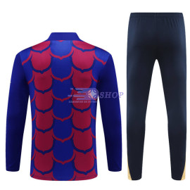 Sudadera de Entrenamiento Barcelona Rojo/Azul 2024/2025 Kit