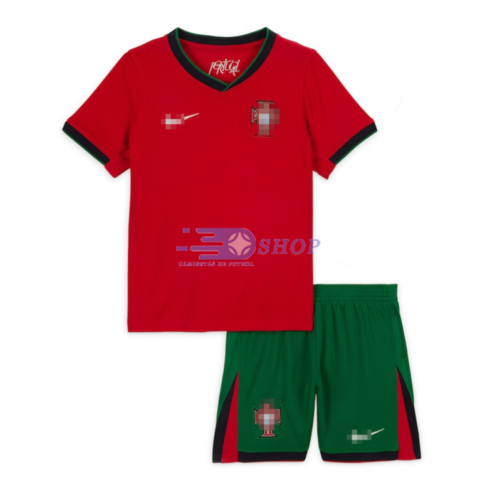 Camiseta Portugal 2024 1ª Equipación Niño Kit