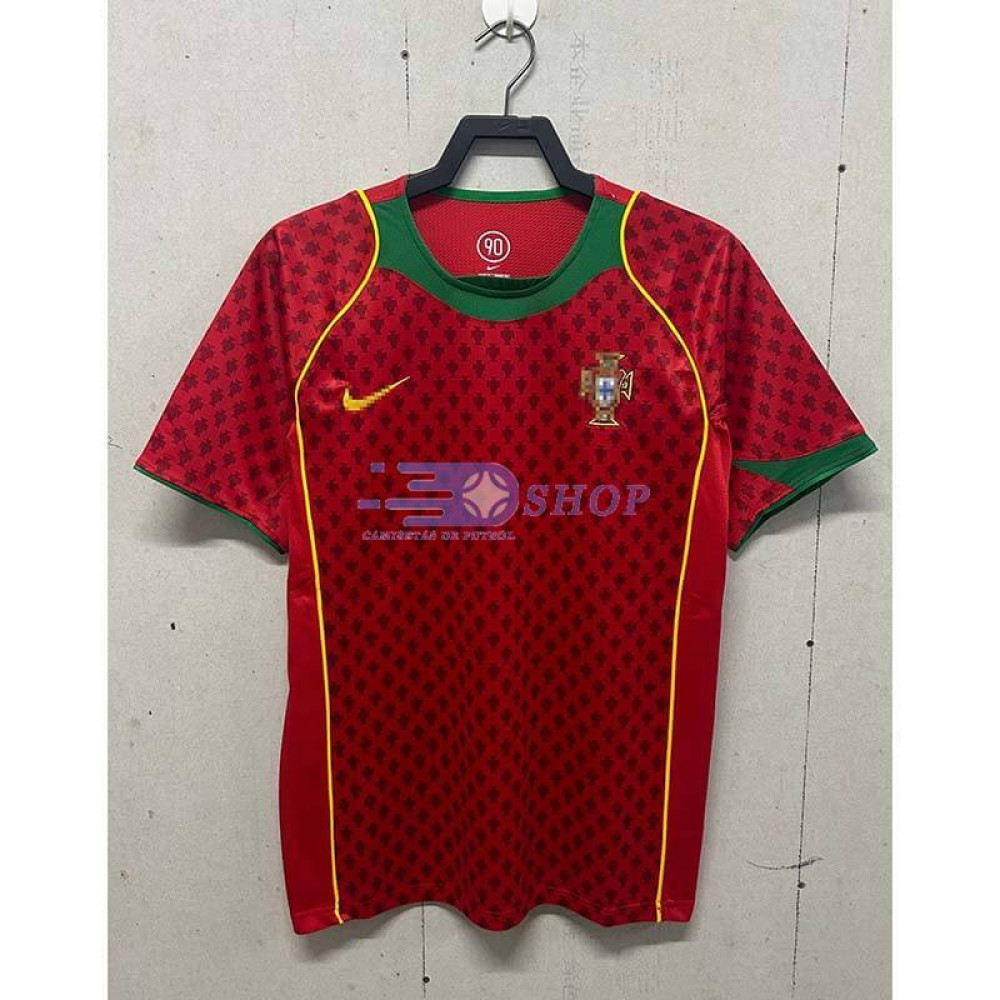 Camiseta Portugal 2004 1ª Equipación Retro