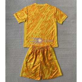Camiseta De Portero Portugal 2024 Amarillo Niño Kit