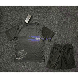 Camiseta De Portero Real Madrid 2023/2024 4ª Equipación Negro Niño Kit