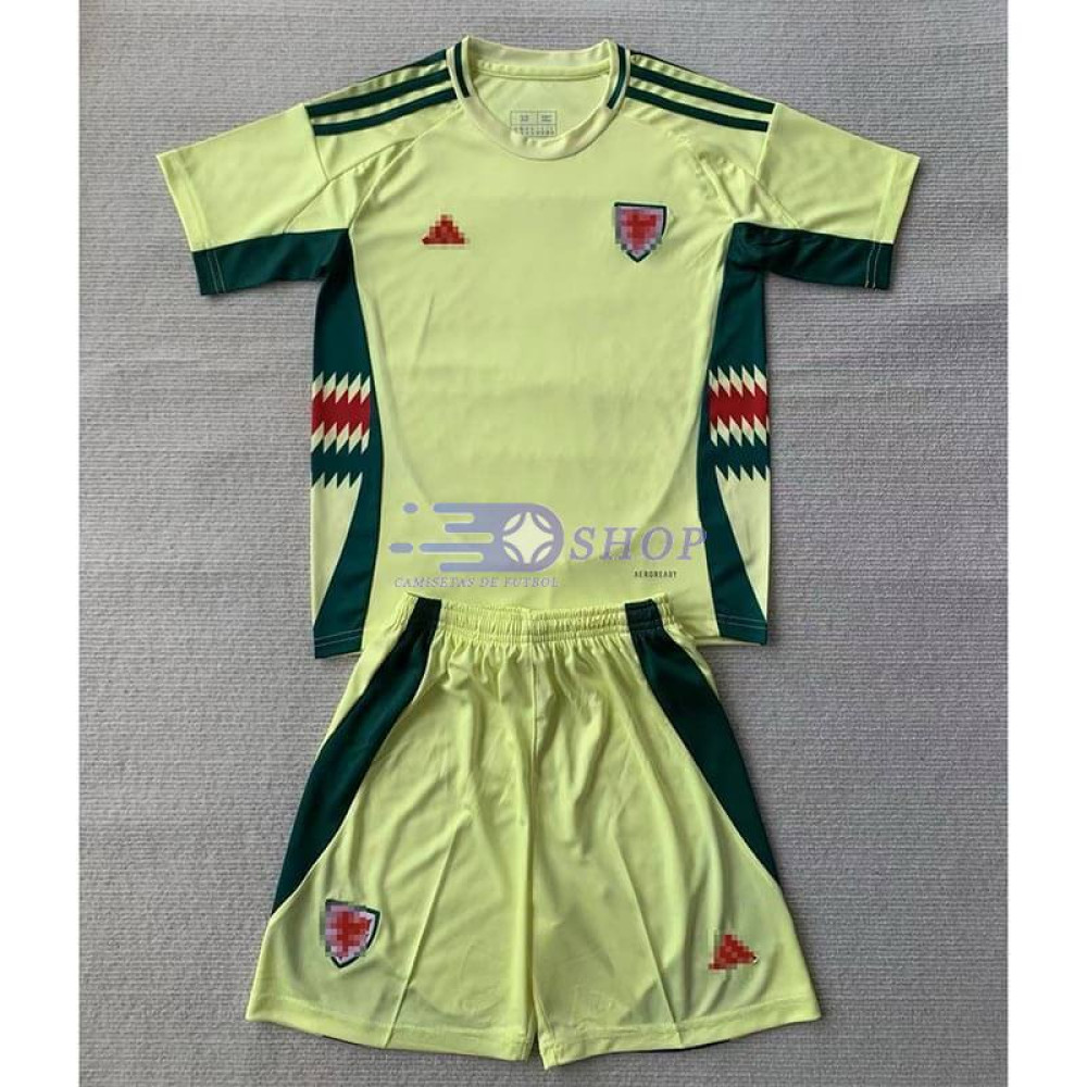 Camiseta Gales 2024 2ª Equipación Niño Kit