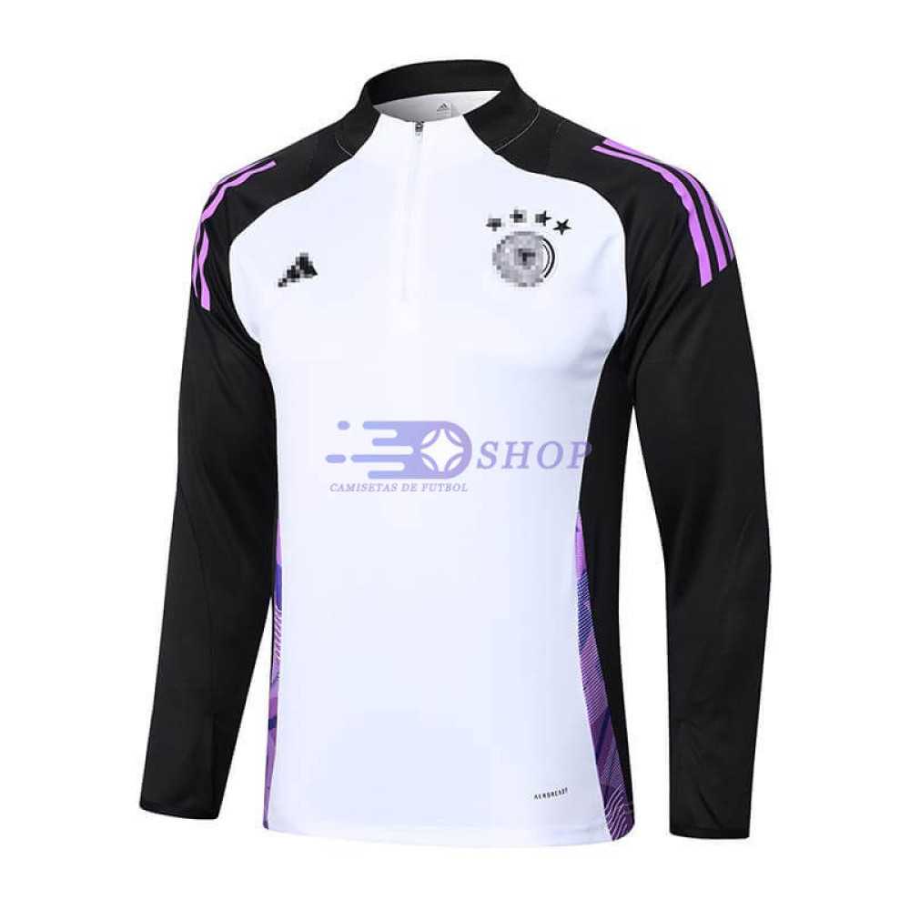Sudadera de Entrenamiento Alemania Blanco/Negro 2024