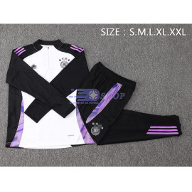 Sudadera de Entrenamiento Alemania Blanco/Negro 2024 Kit