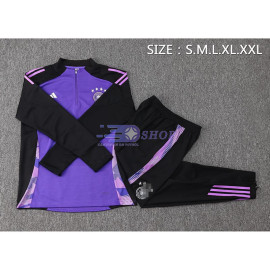 Sudadera de Entrenamiento Alemania Morado/Negro 2024 Kit
