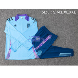 Sudadera de Entrenamiento Argentina Azul/Morado 2024 Kit