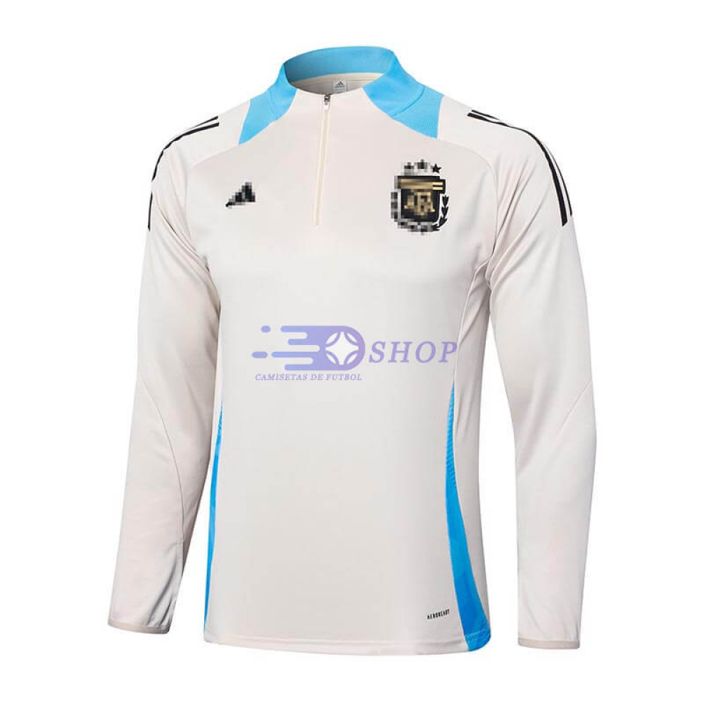 Sudadera de Entrenamiento Argentina Beige/Azul 2024