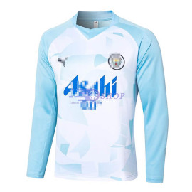 Sudadera de Entrenamiento Cuello Redondo Manchester City Azul/Blanco 2024/2025