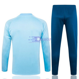 Sudadera de Entrenamiento Cuello Redondo Manchester City Azul/Blanco 2024/2025