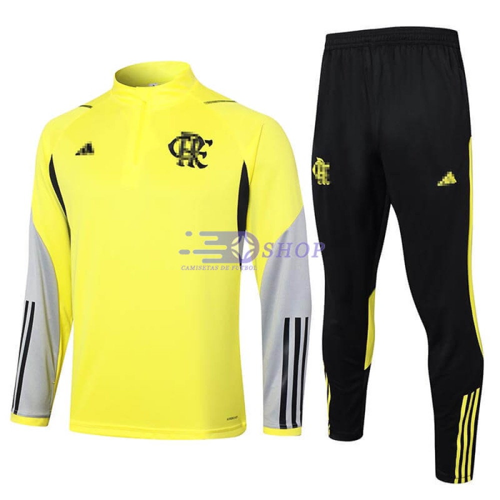 Sudadera De Entrenamiento Flamengo Amarillo 2024/2025 Kit