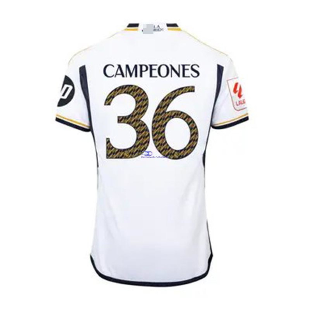 Camiseta Real Madrid 2023/2024 1ª Equipación Campeones 36
