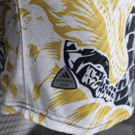 Camiseta Real Madrid Negro/Blanco/Dorado 2024/2025 (EDICIÓN JUGADOR)