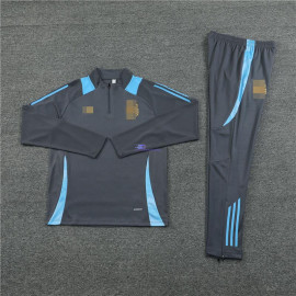 Sudadera de Entrenamiento Argentina Gris/Azul 2024 Kit