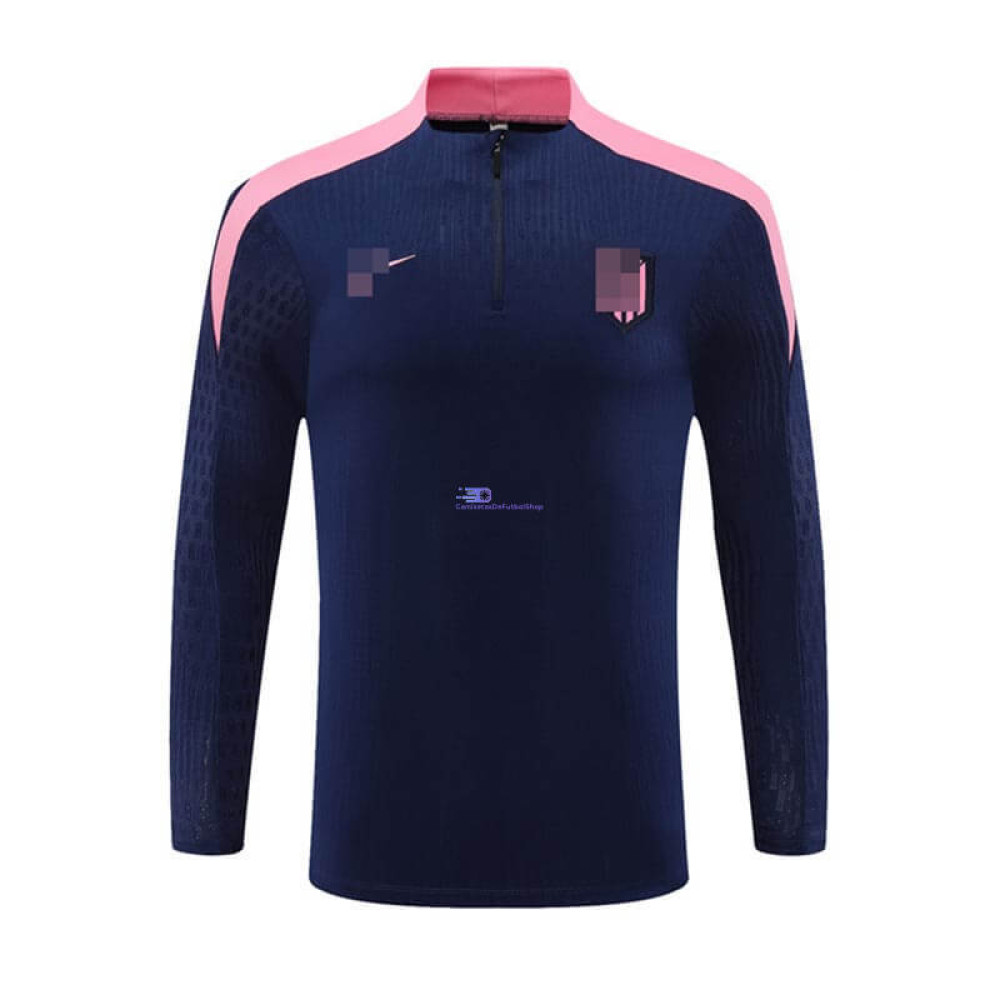 Sudadera de Entrenamiento Atlético de Madrid Azul Marino/Rosa 2024/2025