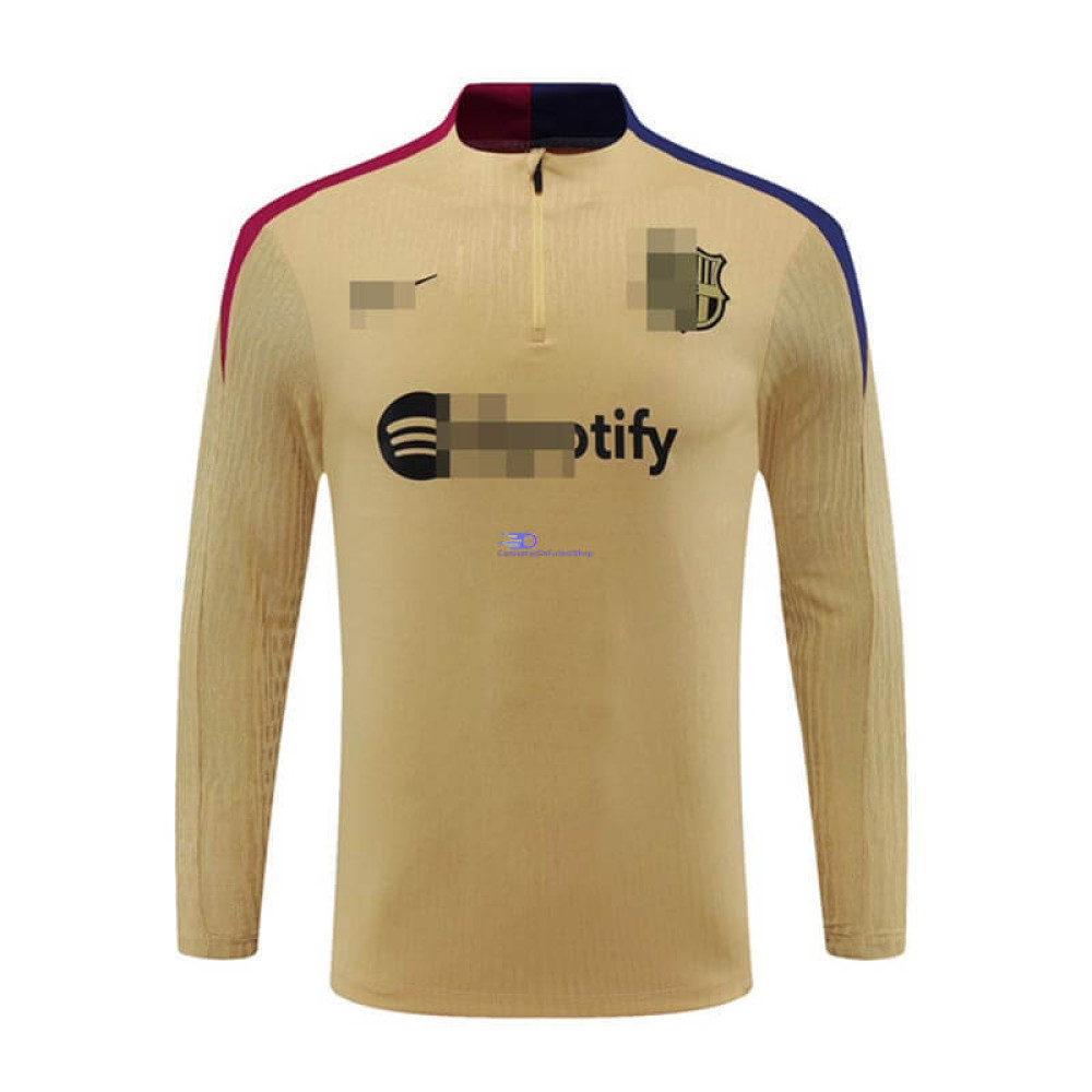 Sudadera de Entrenamiento Barcelona Dorado 2024/2025