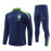 Sudadera de Entrenamiento Brasil Azul/Verde 2024 Kit