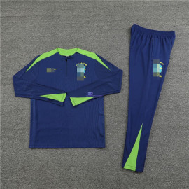 Sudadera de Entrenamiento Brasil Azul/Verde 2024