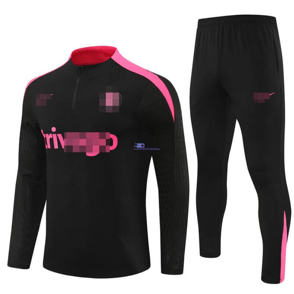 Sudadera de Entrenamiento Chelsea Negro/Rosa 2024/2025 Kit