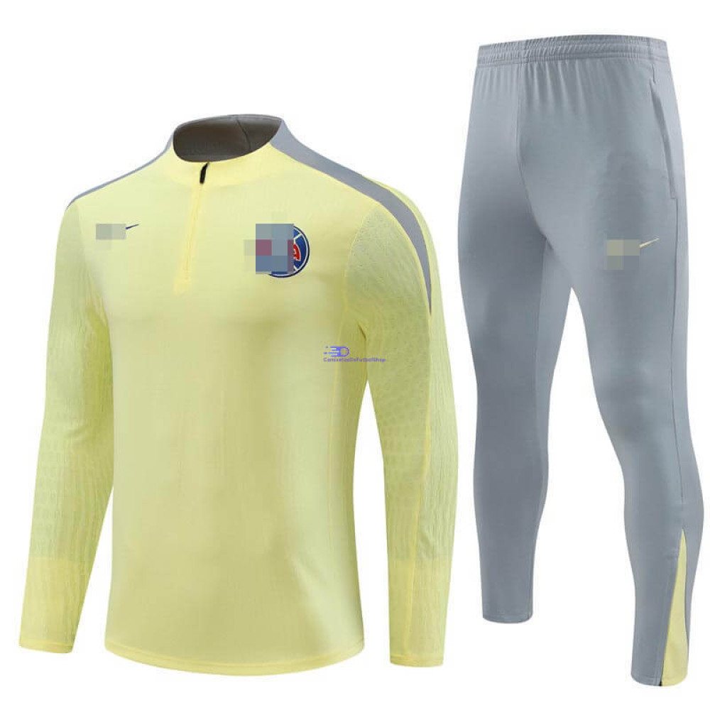 Sudadera de Entrenamiento Club America Amarillo Claro 2024/2025 Kit