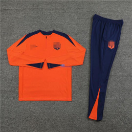 Sudadera de Entrenamiento Holanda Naranja 2024 Kit
