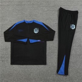 Sudadera de Entrenamiento Holanda Negro/Azul 2024