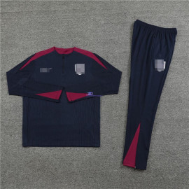 Sudadera de Entrenamiento Inglaterra Azul Marino/Rojo 2024