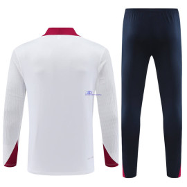 Sudadera de Entrenamiento Inglaterra Blanco/Rojo 2024 Kit
