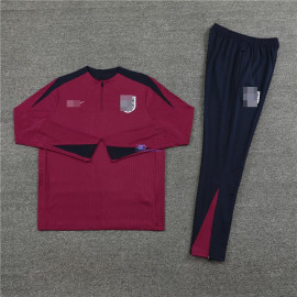 Sudadera de Entrenamiento Inglaterra Rojo/Negro 2024 Kit