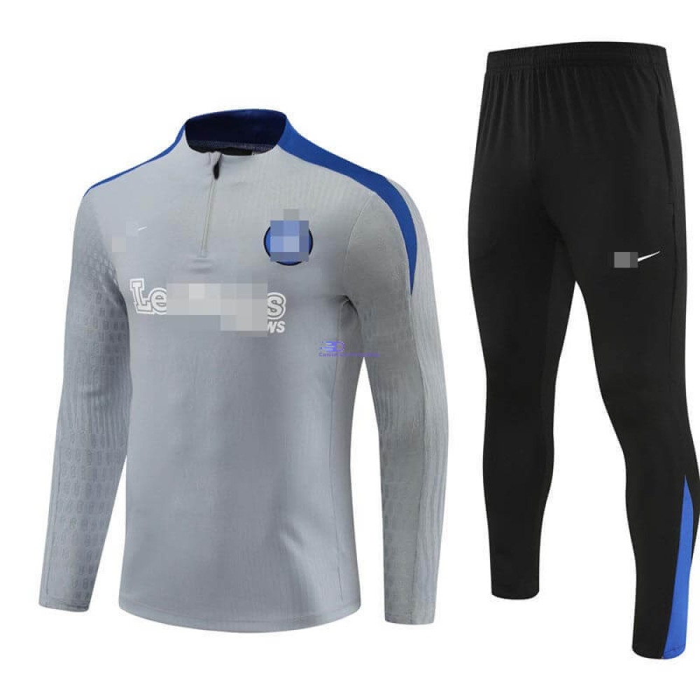 Sudadera de Entrenamiento Inter de Milán Gris Claro 2024/2025 Kit