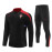 Sudadera de Entrenamiento Portugal Negro/Rojo 2024 Kit