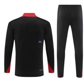Sudadera de Entrenamiento Portugal Negro/Rojo 2024 Kit
