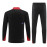 Sudadera de Entrenamiento Portugal Negro/Rojo 2024 Kit
