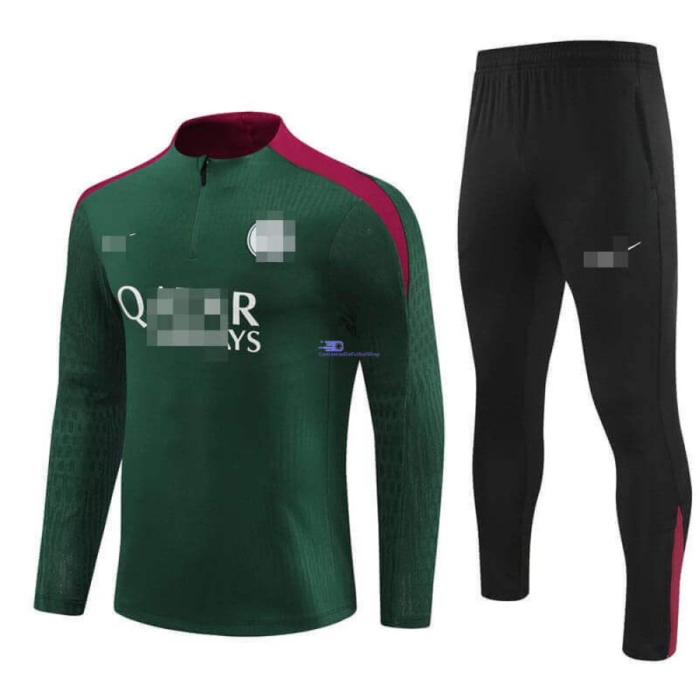 Sudadera de Entrenamiento PSG Verde/Rojo 2024/2025 Kit