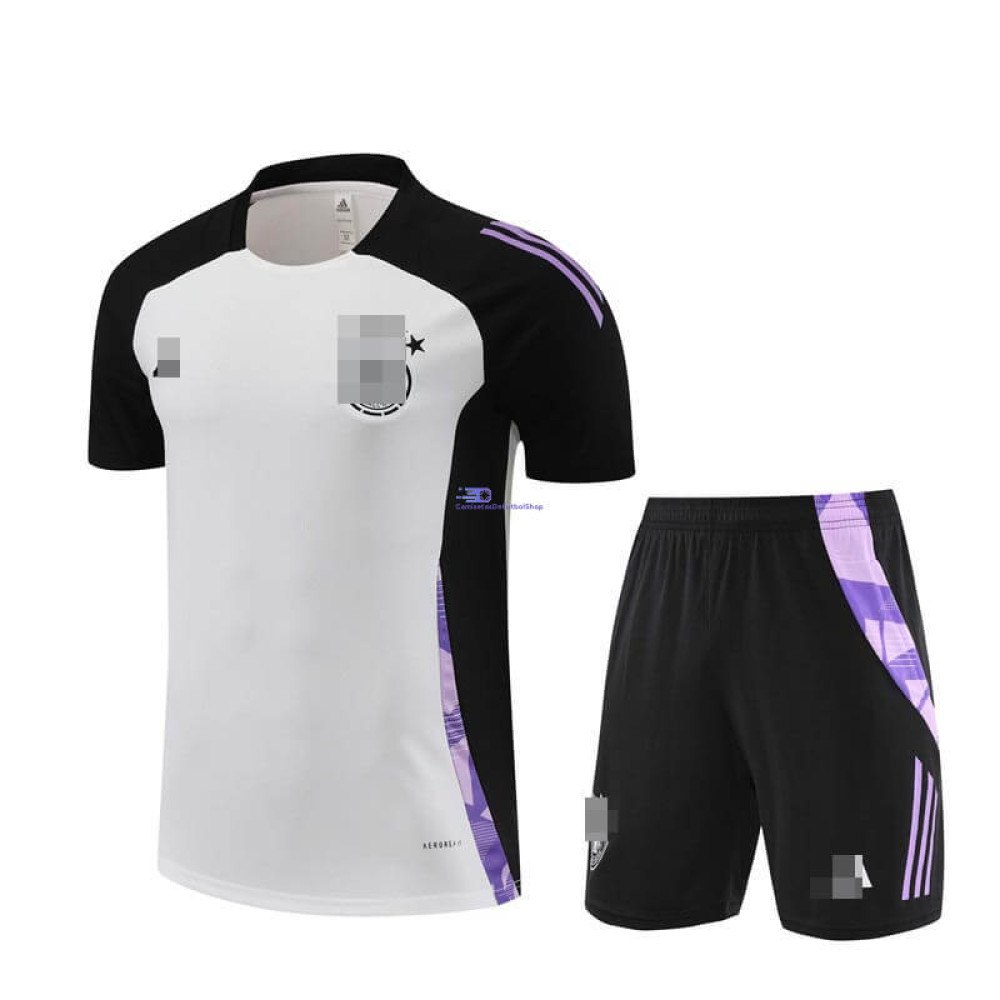 Camiseta de Entrenamiento Alemania Blanco/Negro 2024 Kit