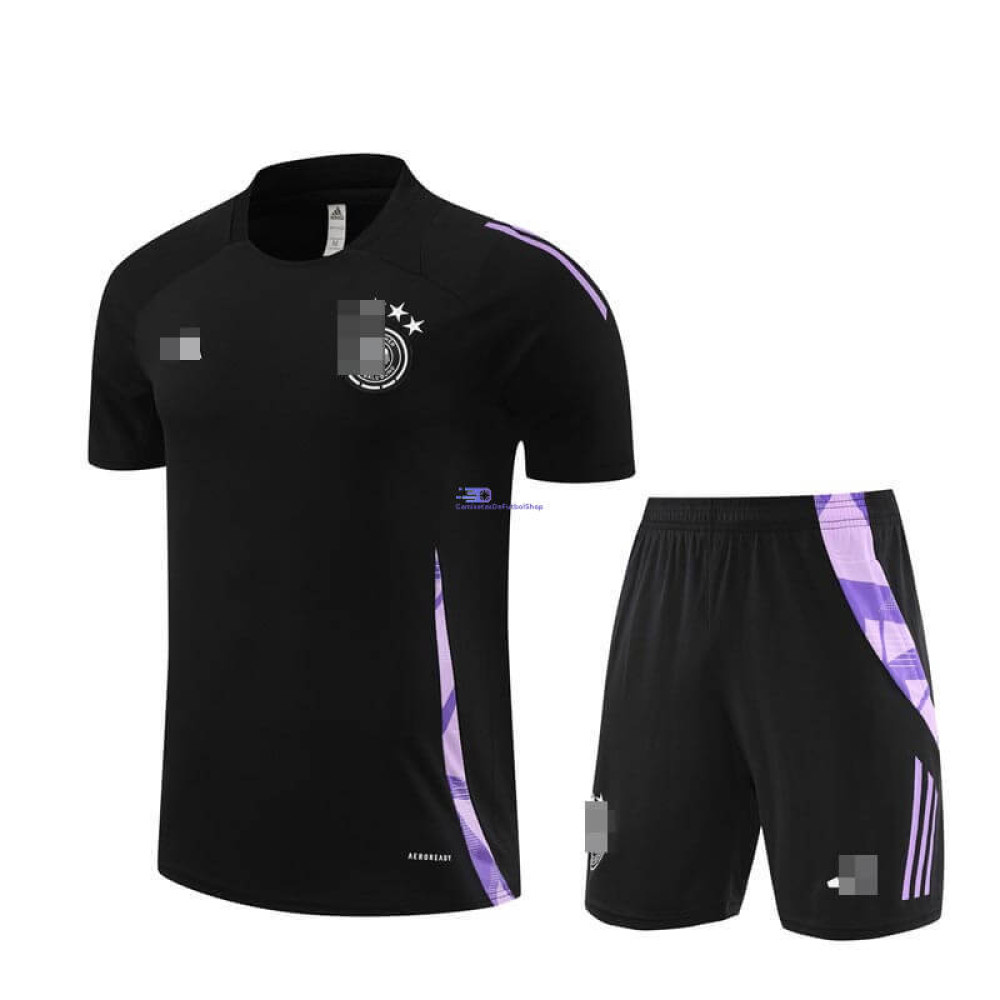 Camiseta de Entrenamiento Alemania Negro 2024 Kit