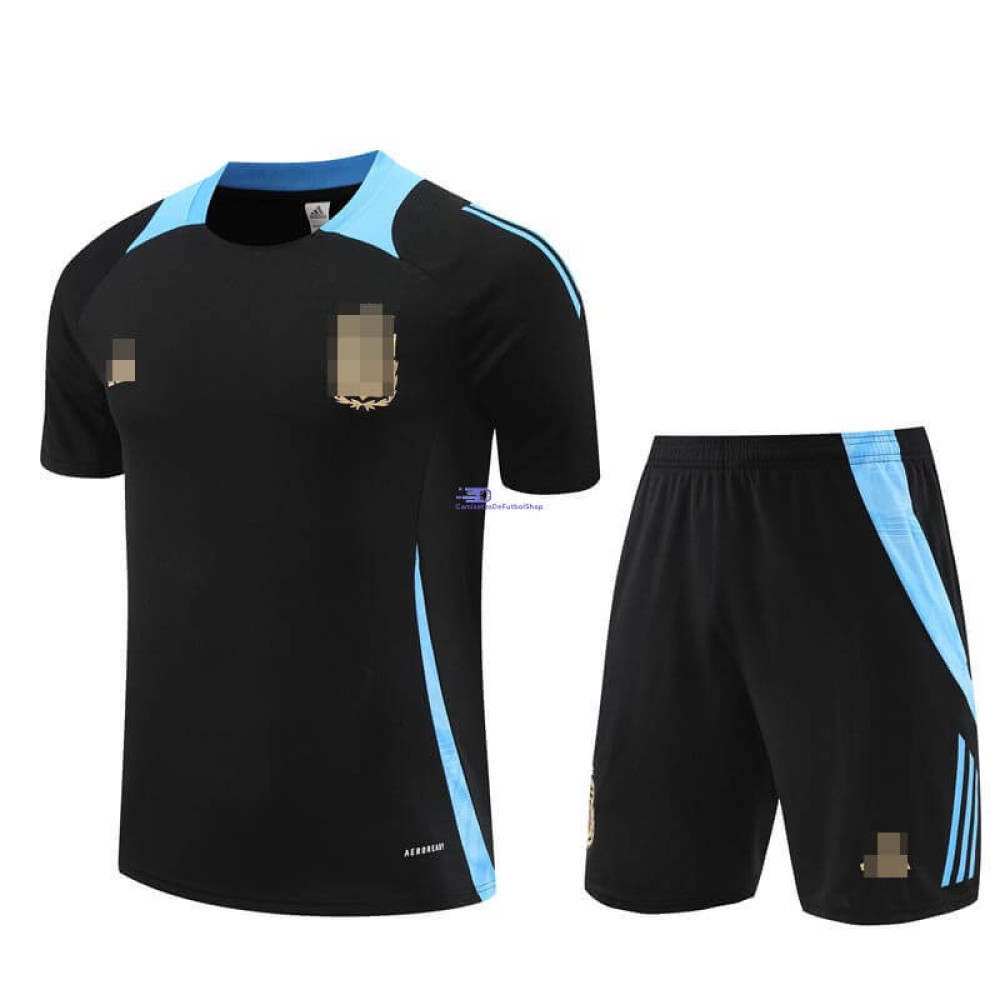 Camiseta de Entrenamiento Argentina Negro/Azul 2024 Kit