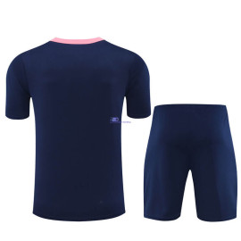 Camiseta de Entrenamiento Atlético de Madrid Azul Oscuro/Rosa 2024/2025 Kit