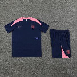 Camiseta de Entrenamiento Atlético de Madrid Azul Oscuro/Rosa 2024/2025 Kit