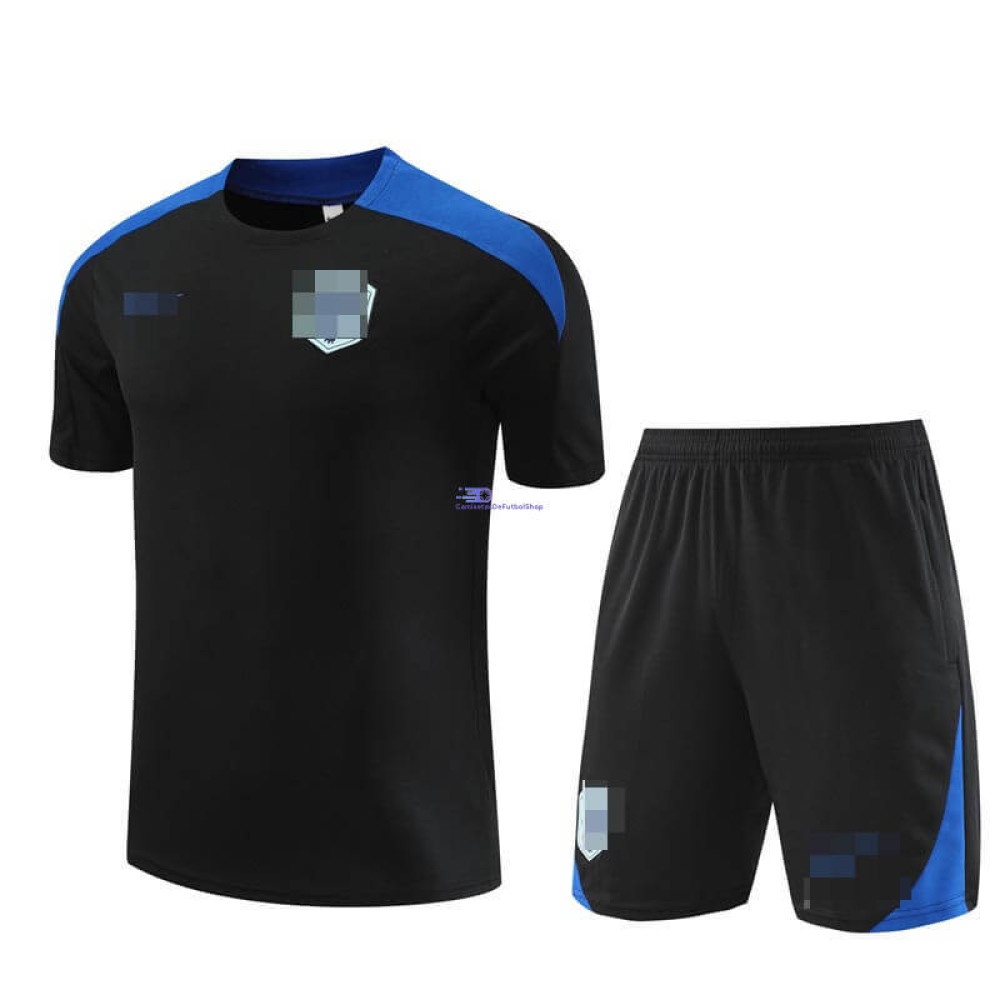 Camiseta de Entrenamiento Holanda Negro/Azul 2024 Kit