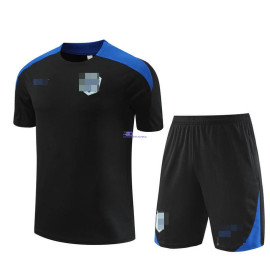 Camiseta de Entrenamiento Holanda Negro/Azul 2024 Kit