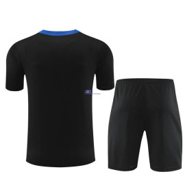 Camiseta de Entrenamiento Holanda Negro/Azul 2024 Kit