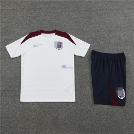 Camiseta de Entrenamiento Inglaterra Blanco/Rojo 2024 Kit