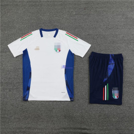 Camiseta de Entrenamiento Italia Blanco/Azul 2024 Kit