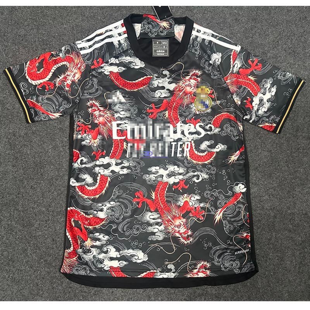 Camiseta Real Madrid 2024/2025 Negro/Rojo Especial Edición
