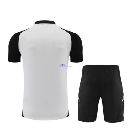 Camiseta de Entrenamiento Alemania Blanco/Negro 2024 Niño Kit
