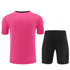 Camiseta de Entrenamiento Chelsea Rosa/Negro 2024/2025 Niño Kit