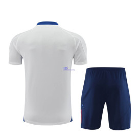 Camiseta de Entrenamiento Italia Blanco/Azul 2024 Niño Kit